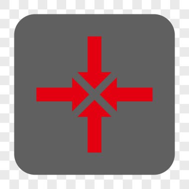 Oklar yuvarlak kare düğmeye basmak