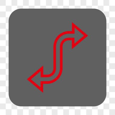 Eğri Exchange ok yuvarlak kare düğme