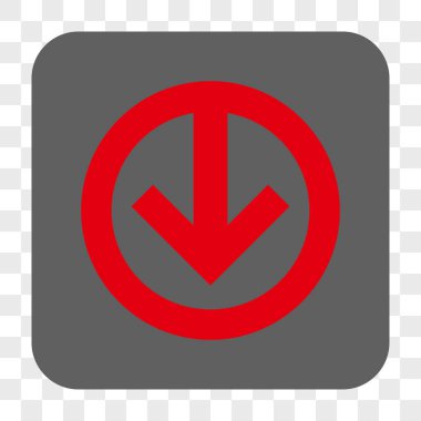 Yuvarlatılmış Kare düğme aşağı yön