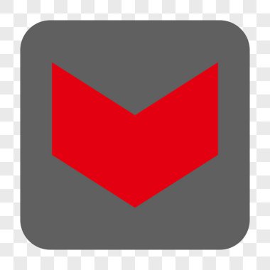 Yuvarlatılmış Kare düğme aşağı yön