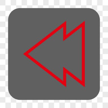 Yön sol yuvarlak kare düğme