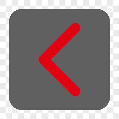 Yön sol yuvarlak kare düğme