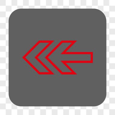 Yön sol yuvarlak kare düğme