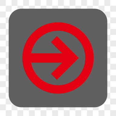 Yön sağ yuvarlak kare düğme