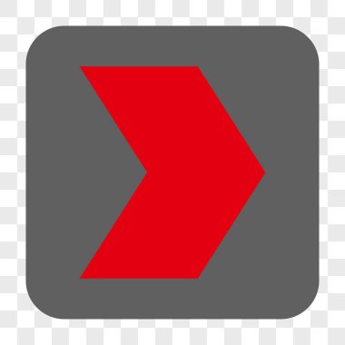 Yön sağ yuvarlak kare düğme