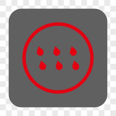 Damla kare düğme yuvarlak