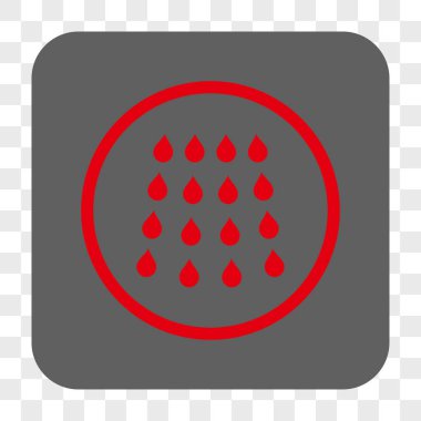 Damla kare düğme yuvarlak