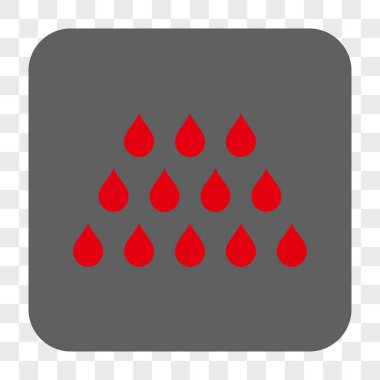 Damla kare düğme yuvarlak