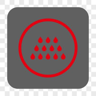 Damla kare düğme yuvarlak