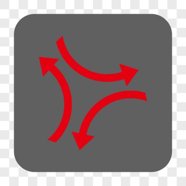 Exchange okları yuvarlak kare düğme