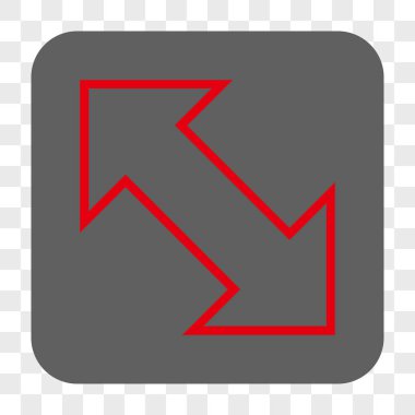 Exchange çapraz kare düğme yuvarlak