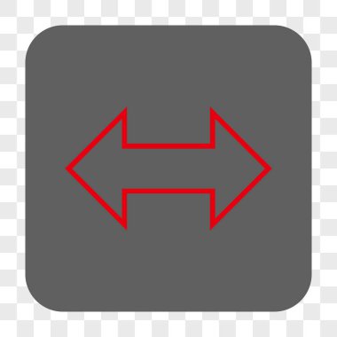 Exchange yatay yuvarlak kare düğme