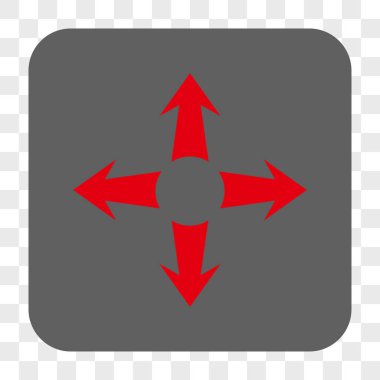 Genişletin okları yuvarlak kare düğme