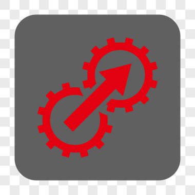 Dişli Tümleştirme yuvarlak kare düğme