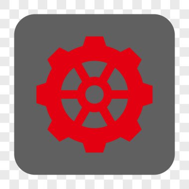 Dişli yuvarlak kare düğme