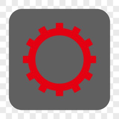 Dişli yuvarlak kare düğme