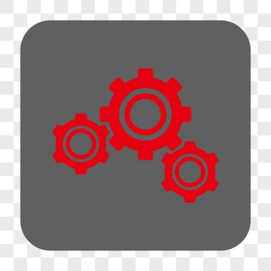 Gears'ı yuvarlak kare düğme