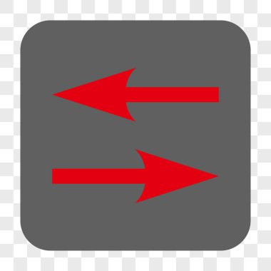 Yatay Exchange okları yuvarlak kare düğme