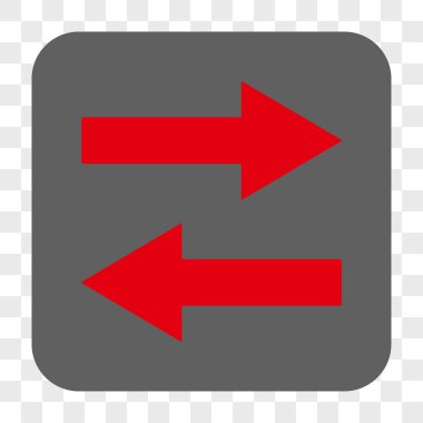 Yatay Çevir okları yuvarlak kare düğme