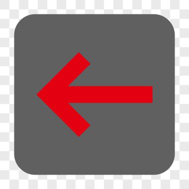 Sol ok yuvarlak kare düğme