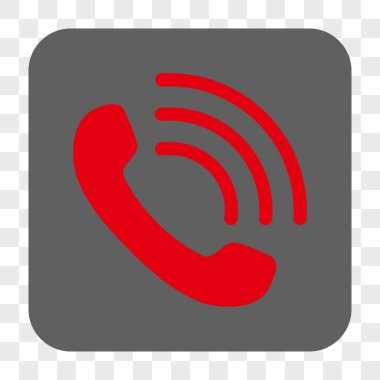 Telefon görüşmesi yuvarlak kare düğme