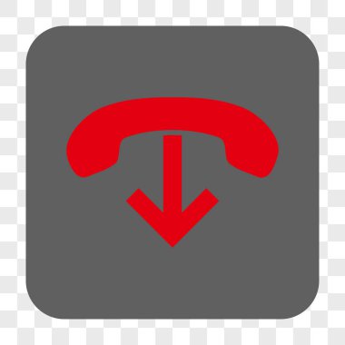 Yuvarlatılmış Kare düğme telefon asmak