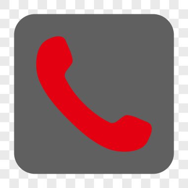 Telefon Alıcı Yuvarlak Kare Düğmesi