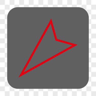 İşaretçi sol aşağı kare düğme yuvarlak