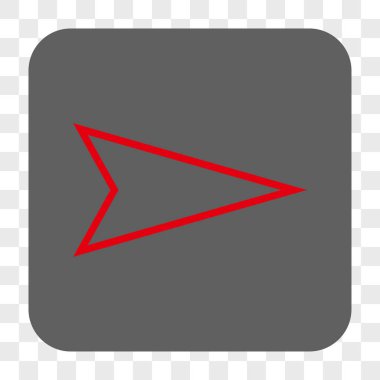 Kare düğme işaretçi sağ yuvarlak