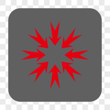 Oklar yuvarlatılmış kare düğme basınç