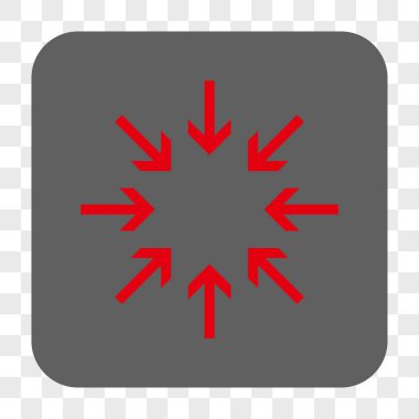 Oklar yuvarlatılmış kare düğme basınç