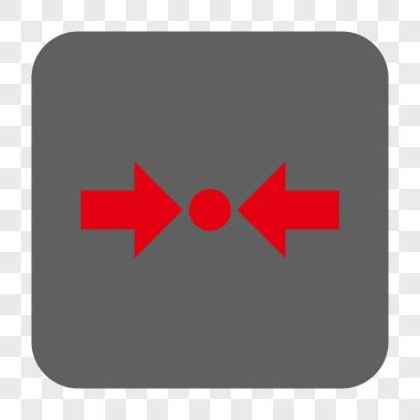 Yatay yuvarlak kare düğme basınç