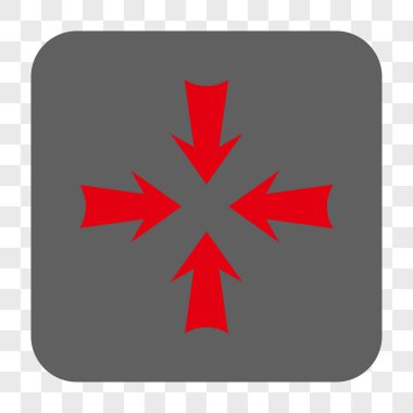 Oklar yuvarlak kare düğme azaltmak