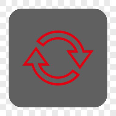 Yenile okları yuvarlak kare düğmesi