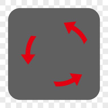 Döndürme Ccw yuvarlak kare düğme