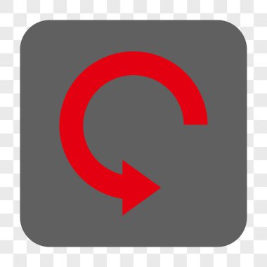 Döndür sağ yuvarlak kare düğme