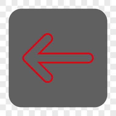 Yuvarlak ok sol yuvarlak kare düğme