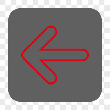 Yuvarlak ok sol yuvarlak kare düğme