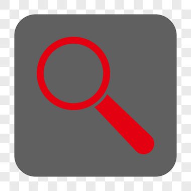 Arama aracı yuvarlak kare düğme