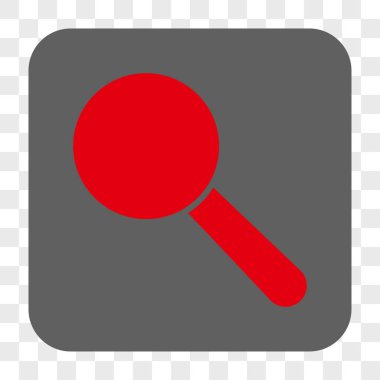 Arama aracı yuvarlak kare düğme