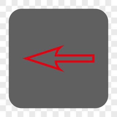 Keskin ok sol yuvarlak kare düğme