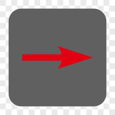 Keskin ok sağ yuvarlak kare düğme