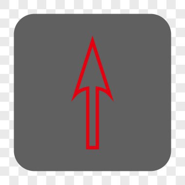 Yuvarlatılmış Kare düğmesini yukarı ok keskin