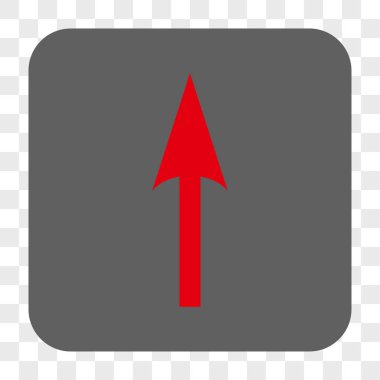 Yuvarlatılmış Kare düğmesini yukarı ok keskin