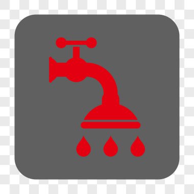 Duş musluk yuvarlak kare düğme