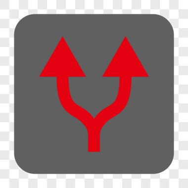 Yuvarlatılmış Kare düğmesini yukarı okları bölme