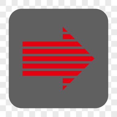 Şerit ok sağ yuvarlak kare düğme