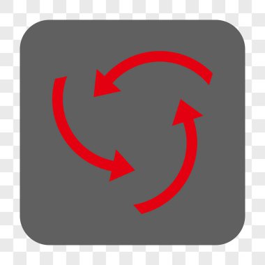 Girdap okları yuvarlak kare düğme