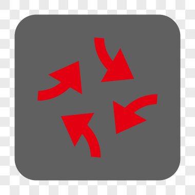 Girdap okları yuvarlak kare düğme