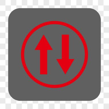 Dikey Çevir okları yuvarlak kare düğme